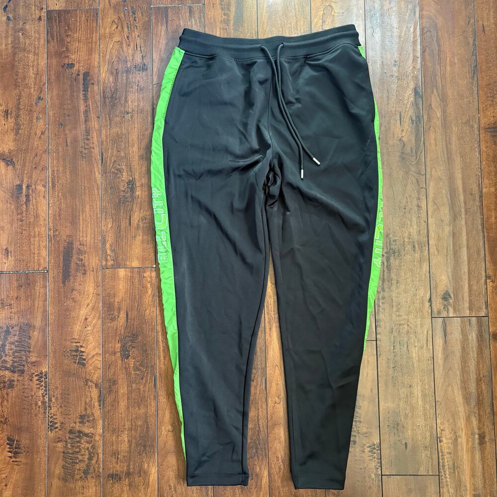 All City Just Don Joggers Mens L Black Stripes Running Activewear Sportswear